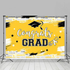 Lofaris Bright Color Graffiti Congrats Grad Party Backdrop