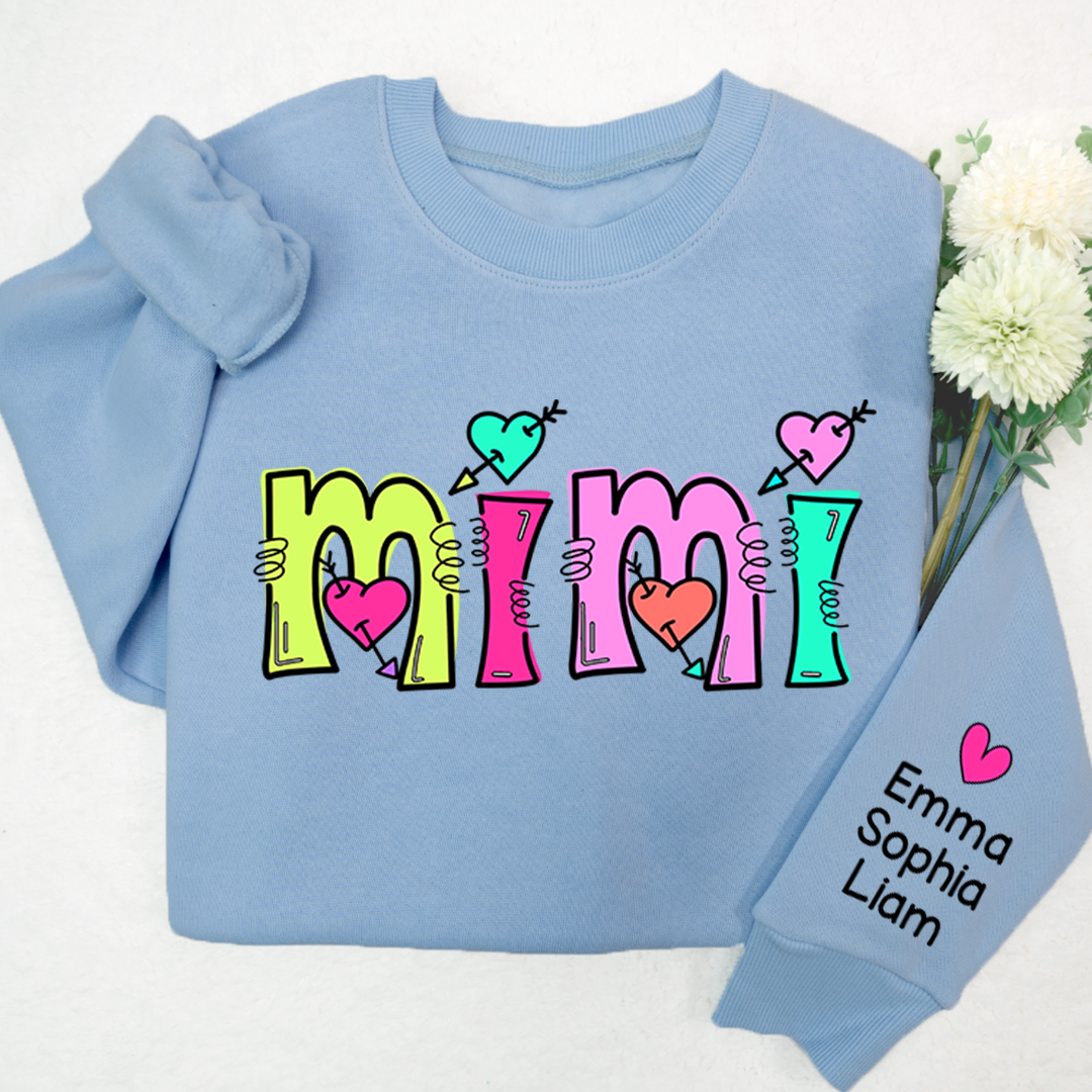 Lofaris Personalized Mimi Sweatshirt Custom Est With Kids Grandma
