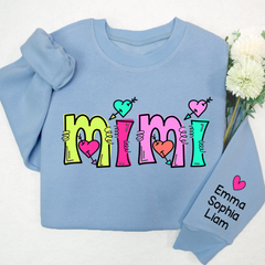 Lofaris Personalized Mimi Sweatshirt Custom Est With Kids Grandma