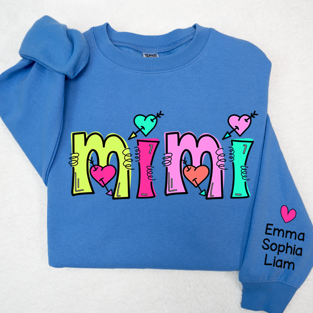 Lofaris Personalized Mimi Sweatshirt Custom Est With Kids Grandma