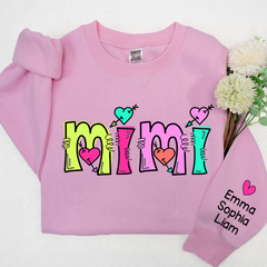 Lofaris Personalized Mimi Sweatshirt Custom Est With Kids Grandma