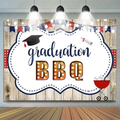 Lofaris Bright Lights Graduation Bbq Wooden Party Backdrop