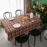 Lofaris Bright Retro Plaid Gingham Household Dust Tablecloth