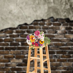 Lofaris Brown Brick Wall Texture Photography Studio Backdrop