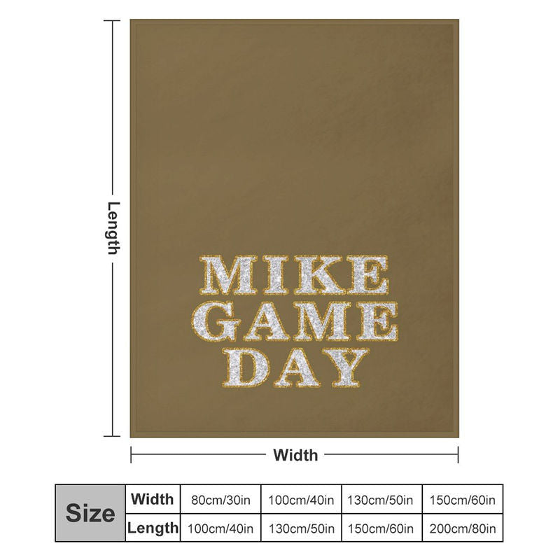 Lofaris Brown Glitter Gold Stroke Personalized Name Blanket