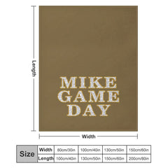 Lofaris Brown Glitter Gold Stroke Personalized Name Blanket