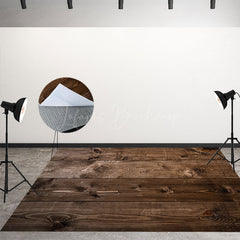 Lofaris Brown Old Burnt Texture Photo Wood Floor Backdrop