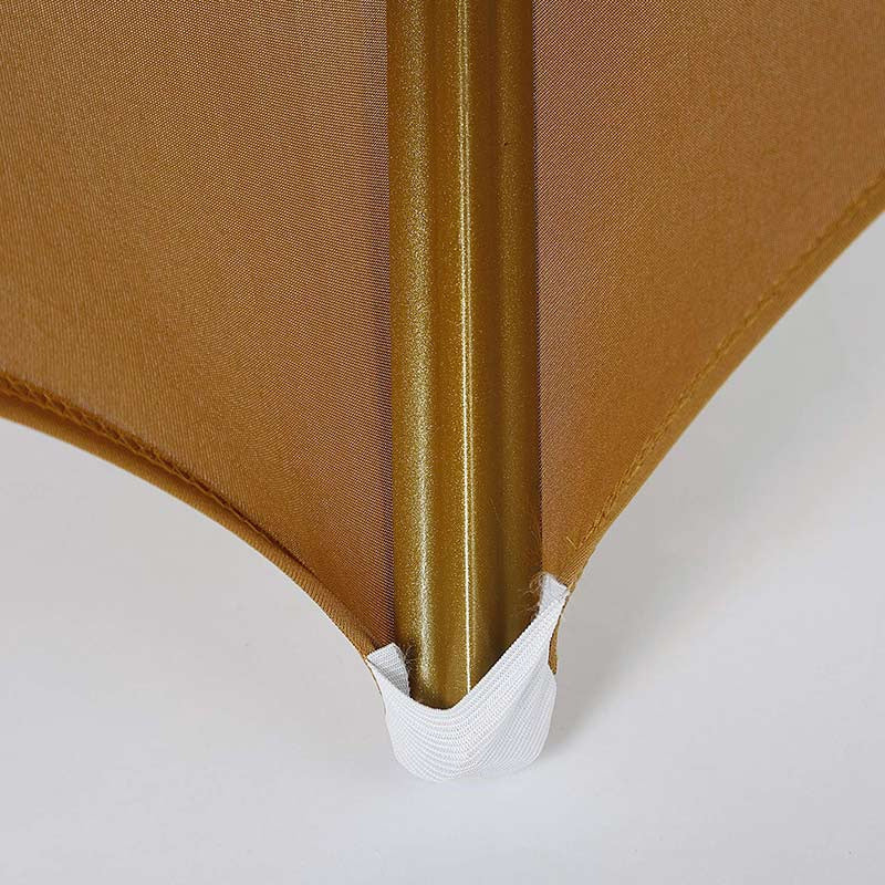 Lofaris Brown Open Back Stretch Spandex Banquet Chair Cover