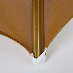 Lofaris Brown Open Back Stretch Spandex Banquet Chair Cover