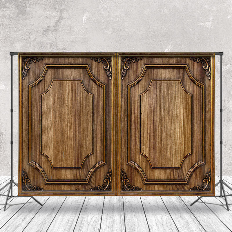 Lofaris Brown Wood Texture Board Backdrop For Photography