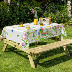 Lofaris Bucolic Flowers Dining Room Rectangle Tablecloth