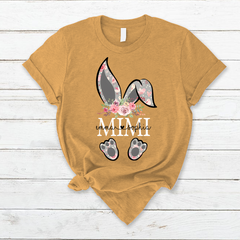 Lofaris Bunny Flower MiMi And Kids Easter Day T-Shirt