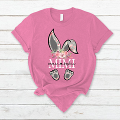Lofaris Bunny Flower MiMi And Kids Easter Day T-Shirt