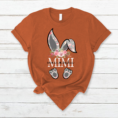 Lofaris Bunny Flower MiMi And Kids Easter Day T-Shirt