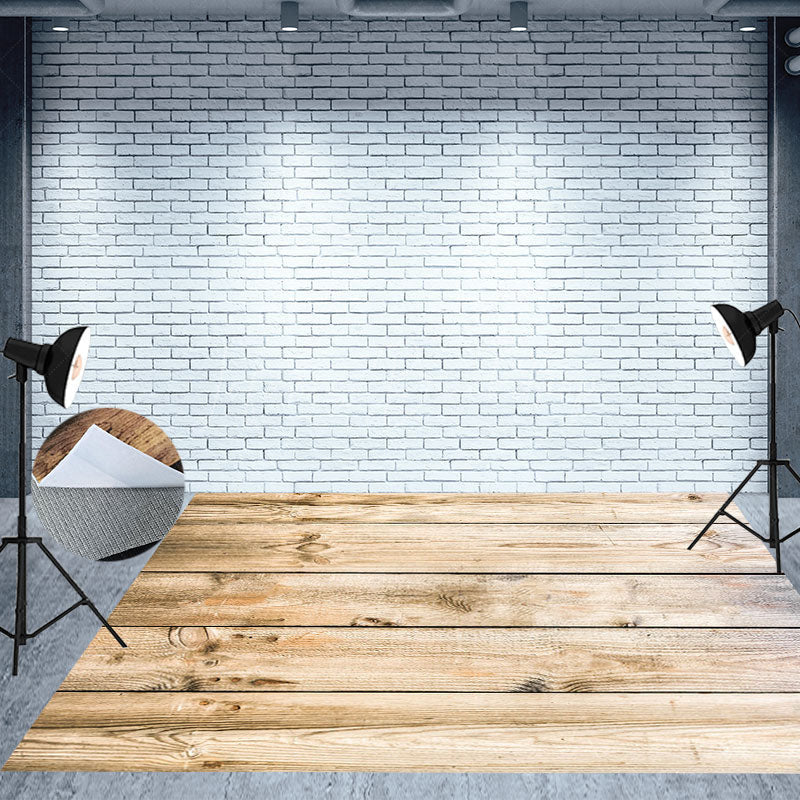 Lofaris Burlywood Color Wood Texture Photo Floor Backdrop