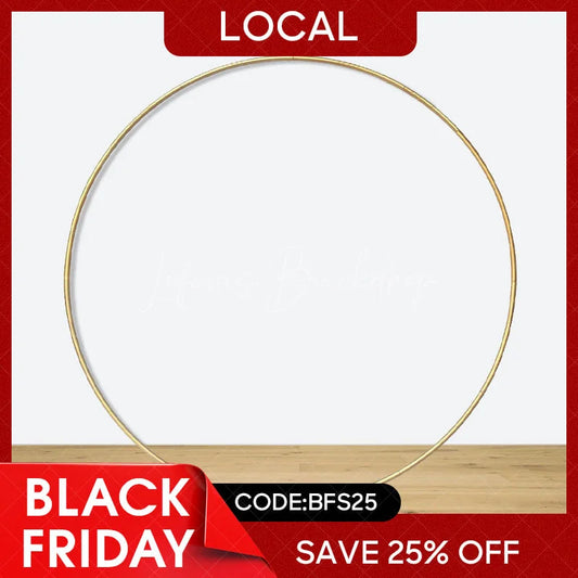 Lofaris (7 Day Delivery) Round Metal Sturdy Backdrop Stand for Decoration