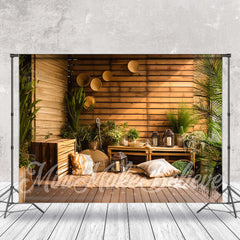 Lofaris Cabin Indoor Green Plants Spring Photo Backdrop