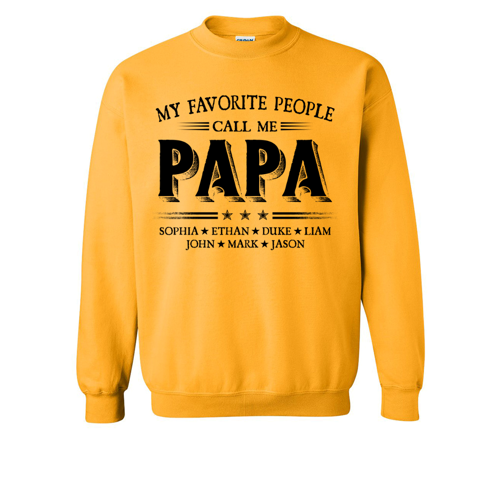 Lofaris Call Me Papa Kids Fathers Birthday Gift Sweatshirt