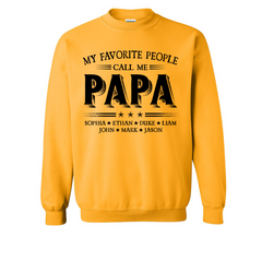 Lofaris Call Me Papa Kids Fathers Birthday Gift Sweatshirt