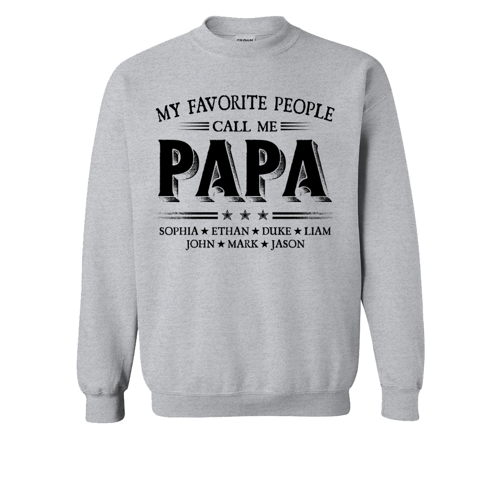 Lofaris Call Me Papa Kids Fathers Birthday Gift Sweatshirt
