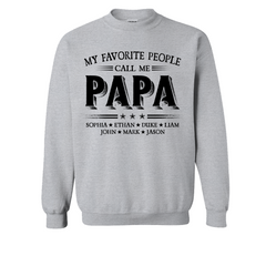 Lofaris Call Me Papa Kids Fathers Birthday Gift Sweatshirt