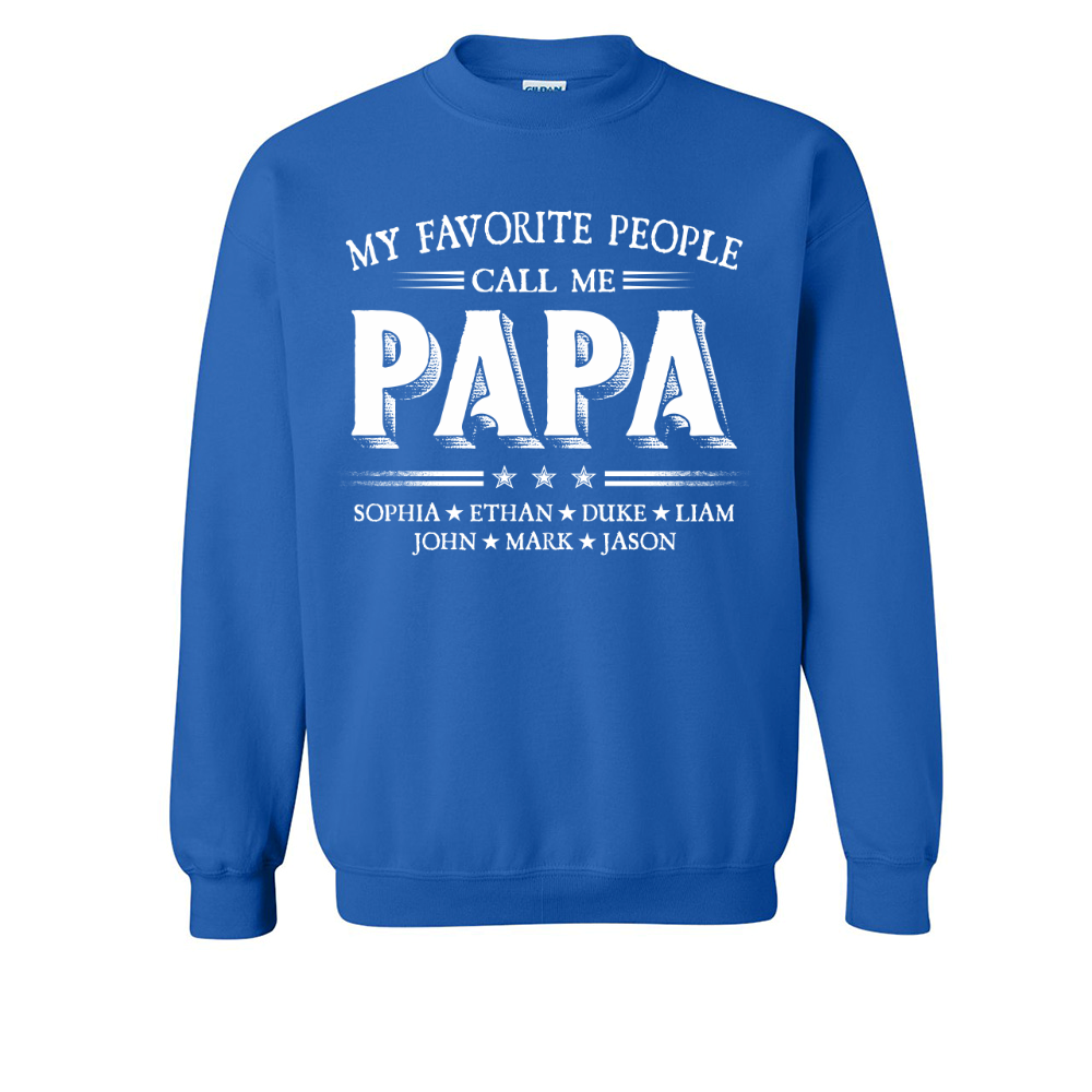 Lofaris Call Me Papa Kids Fathers Birthday Gift Sweatshirt