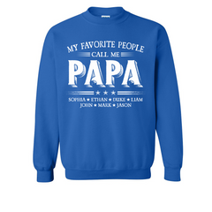 Lofaris Call Me Papa Kids Fathers Birthday Gift Sweatshirt