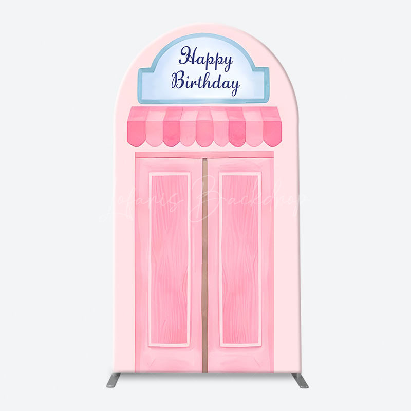 Lofaris Candy Land Shop Girls Birthday Party Arch Backdrop