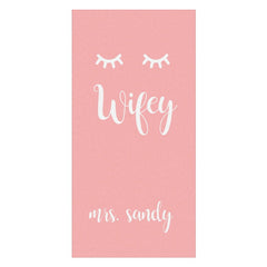 Lofaris Candy Pink Custom Name Beach Towel for Girl