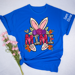 Lofaris Carrot Flower Easter bunny Mimi And Kids T-Shirt