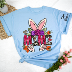 Lofaris Carrot Flower Easter bunny Mimi And Kids T-Shirt