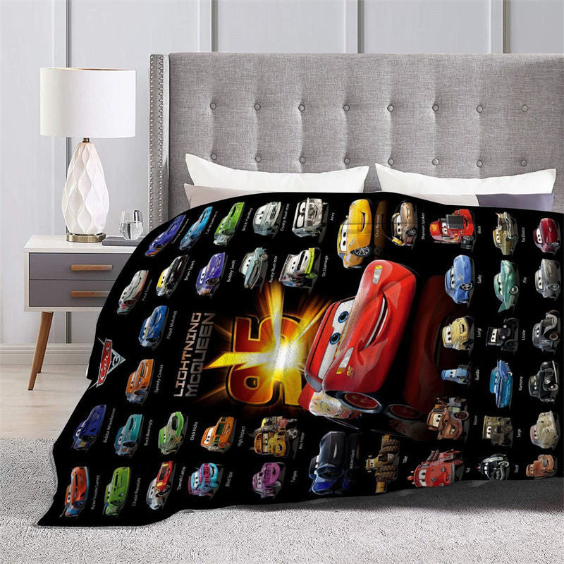 Lofaris Cartoon Car Theme Super Soft Throw Blanket for Boy