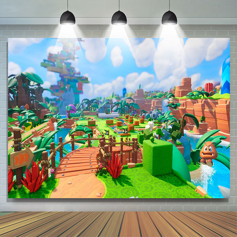 Lofaris Challenging Island Mario Rabbids Kingdom Battle Backdrop
