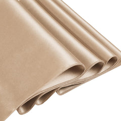 Lofaris Champagne 108 GSM Satin Banquet Rectangle Tablecloth
