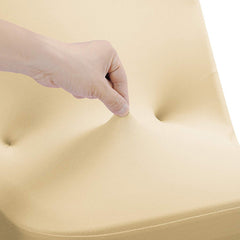 Lofaris Champagne Stretch Spandex Banquet Folding Chair Cover