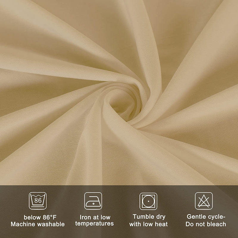 Lofaris Champange Fitted Spandex Rectangle Banquet Table Cover