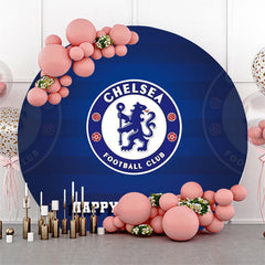 Lofaris Chelsea Football Clue Logo Circle Birthday Backdrop