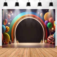 Lofaris Chichi Arch Balloons Colorful 1st Birthday Backdrop