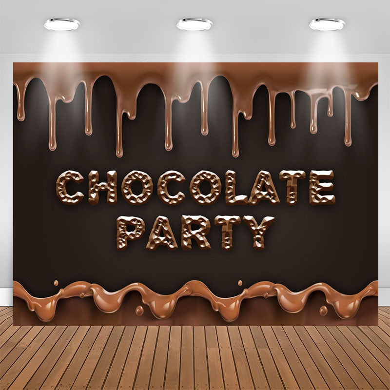 Lofaris Chocolate Party Candyland Sweet Birthday Backdrop