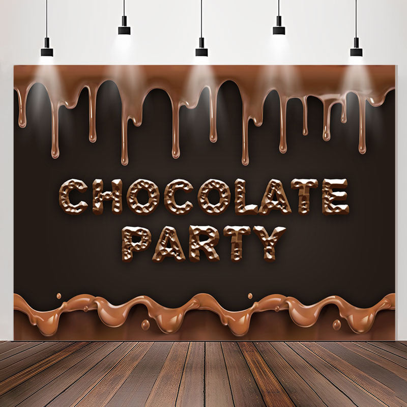 Lofaris Chocolate Party Candyland Sweet Birthday Backdrop