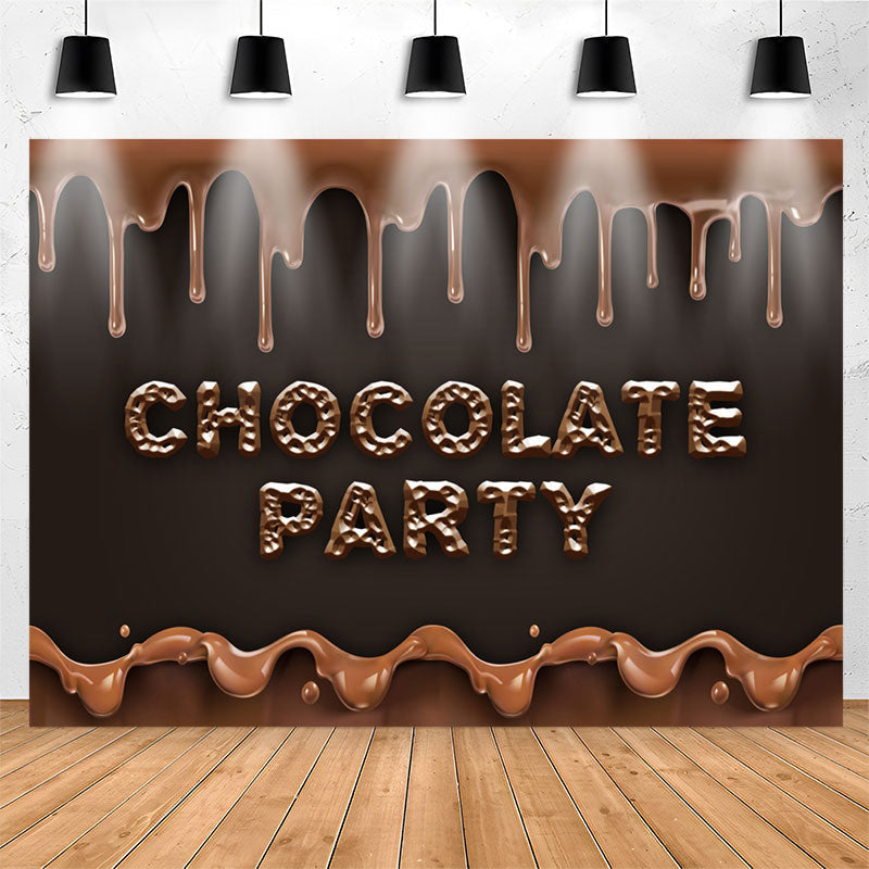Lofaris Chocolate Party Candyland Sweet Birthday Backdrop