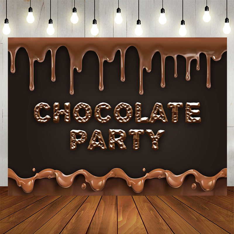 Lofaris Chocolate Party Candyland Sweet Birthday Backdrop