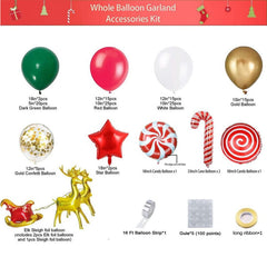 Lofaris Christmas Candy Balloons Garland Arch Kit Party Decorations