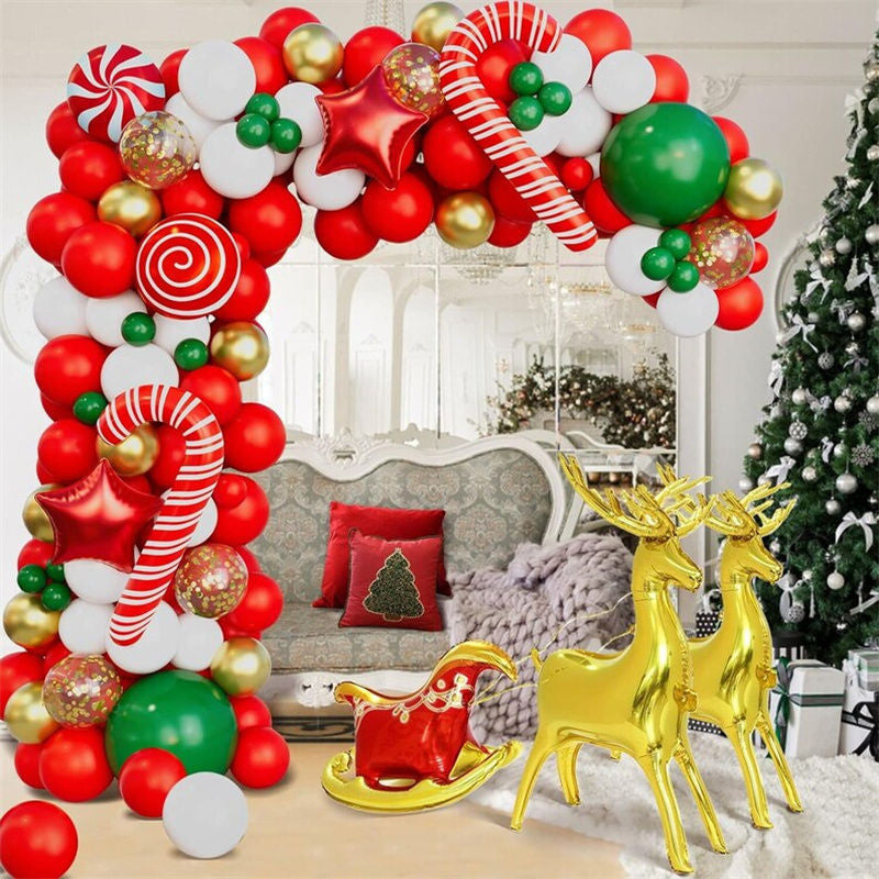 Lofaris Christmas Candy Balloons Garland Arch Kit Party Decorations