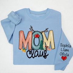 Lofaris Christmas Claus Mom And Kids Mother Day Gift For Sweatshirt LTP01