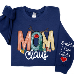 Lofaris Christmas Claus Mom And Kids Mother Day Gift For Sweatshirt LTP01