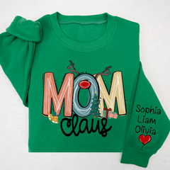 Lofaris Christmas Claus Mom And Kids Mother Day Gift For Sweatshirt LTP01