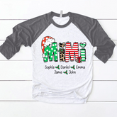 Lofaris Christmas Gift Kids Customized Name Baseball Shirt