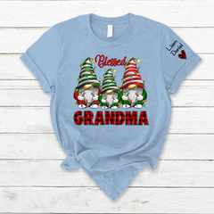 Lofaris Christmas Gnome Blessed Grandma And Kids T - Shirt