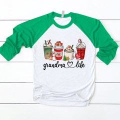 Lofaris Christmas Life Dessert Custom Name Baseball Shirt